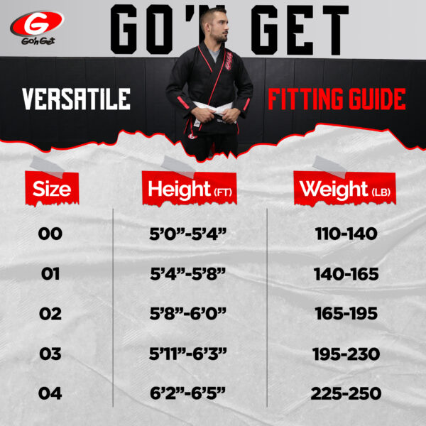 Go'n Get BJJ Gi, Preshrunk 350 GSM, Lightweight Jiu Jitsu Gi for Men and Women with Compatible Gi Bag and White 1 Belt 1