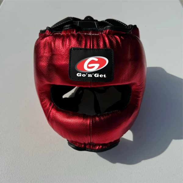 Metallic Red Boxing Headgear UK