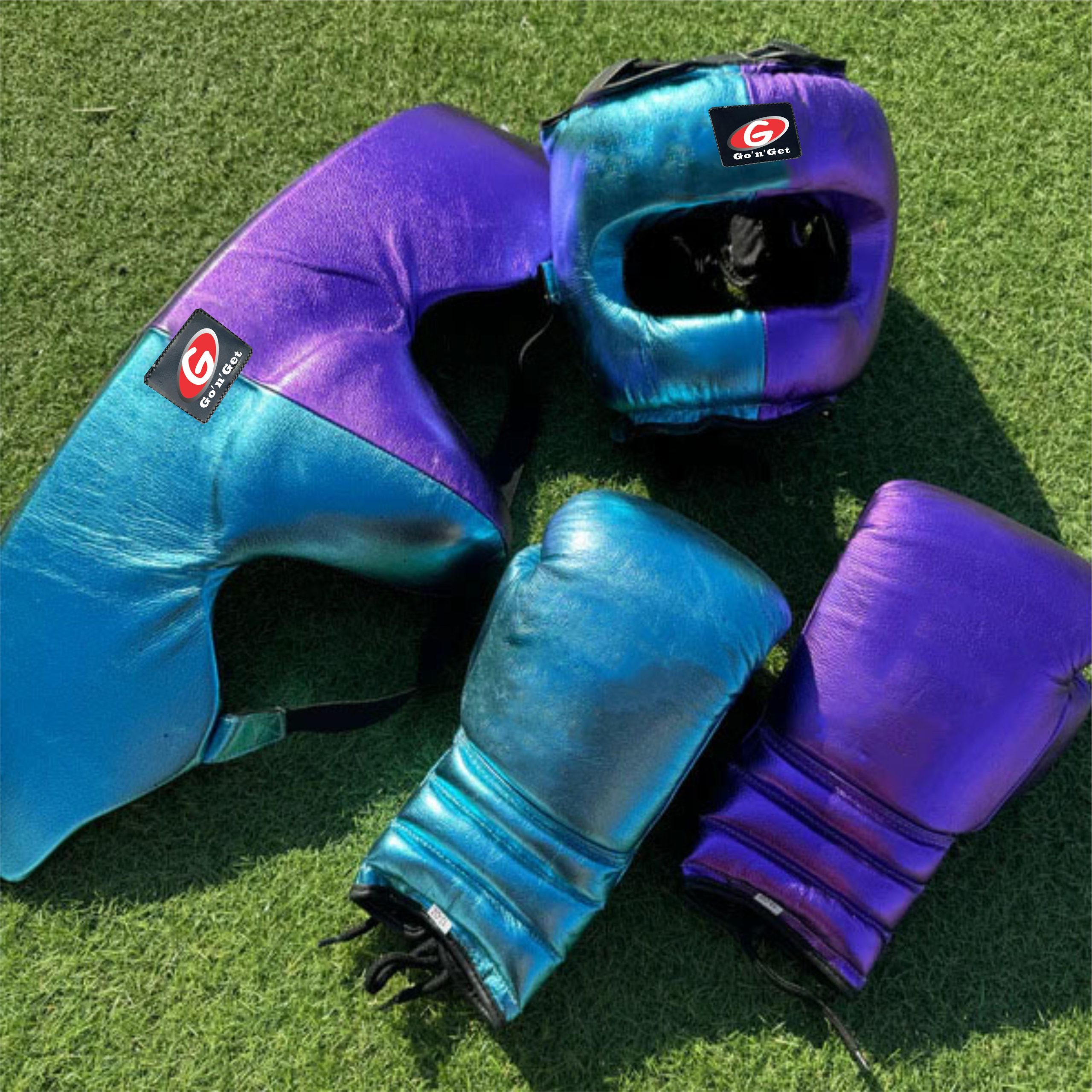 Metallic Teal and Purple Sparring Sets UK