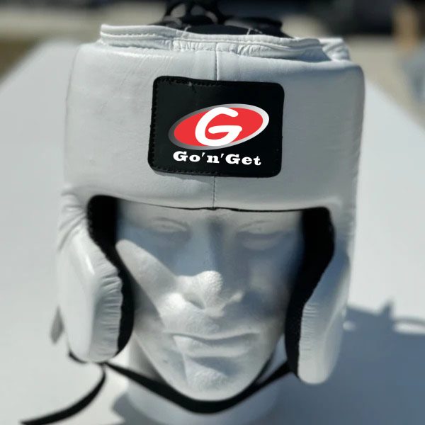 White Boxing Headgear UK