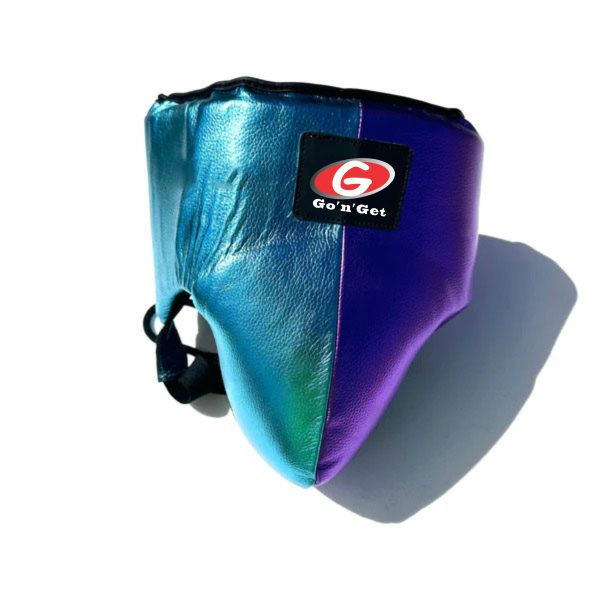Metallic Teal Purple Groin Guard UK